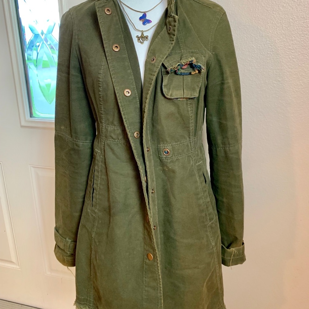 FREE PEOPLE Brown Duster Jacket